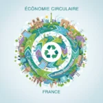 Économie Circulaire France 2026 : 3 Modèles d'Affaires Prometteurs Illustration de l'économie circulaire en France, symbolisant l'innovation et la durabilité avec des boucles interconnectées et des éléments verts.