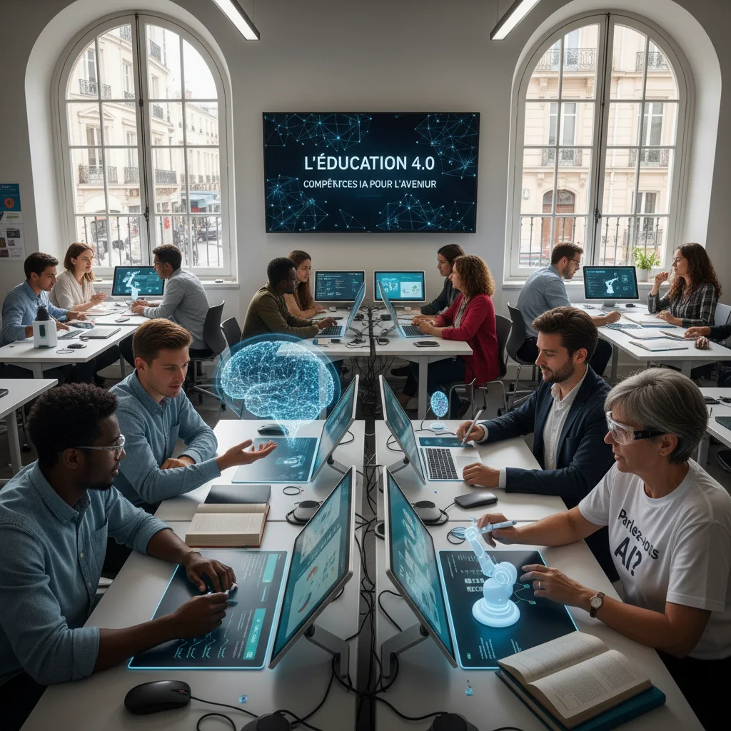 Étudiants français utilisant des outils éducatifs basés sur l'IA