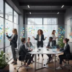 Équipe française innovante collaborant pour débloquer la créativité en 2026