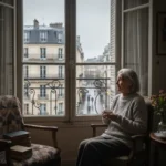 Solitude des seniors en France : Comprendre et Agir face à l'augmentation de 10% d'ici 2026 Femme âgée seule regardant par la fenêtre, symbolisant l'isolement en France