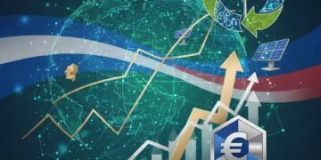 Graphique illustrant l'interconnexion des marchés, la transformation numérique et la durabilité en France pour 2026.