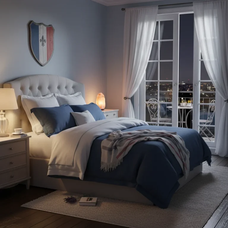 Chambre sereine et sombre pour un sommeil réparateur en France en 2026