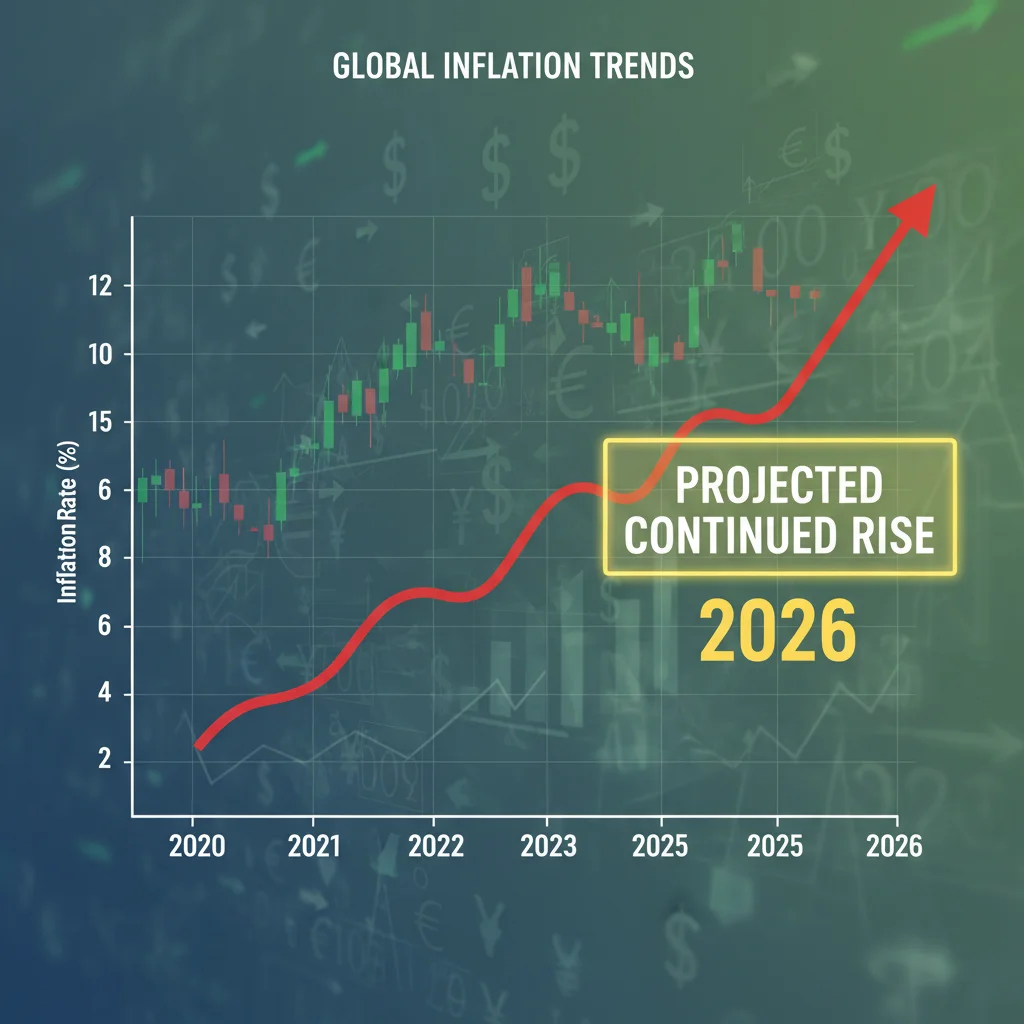Graphique illustrant la hausse continue de l'inflation et son impact sur le pouvoir d'achat en 2026